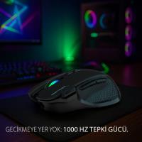 INCA IMG-GT22 Şarjlı Optik Kablolu/Kablosuz Oyuncu Mouse  Bluetooth + ŞARJLI Gaming 